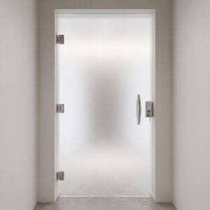 باب زجاج سيكوريت مصنفر للحمام – تصميم عصري ومقاوم للرطوبة