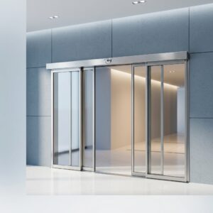 باب زجاج سيكوريت أوتوماتيكي – حلول دخول ذكية للمشاريع التجارية