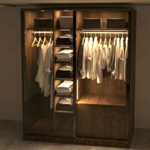 خزانة ملابس خشب كبيرة مودرن - تصنيع داخل الرياض