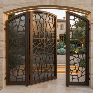 بوابات حديدية للمنازل والفلل – تناسب المشاريع السكنية