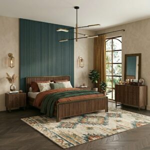 غرف نوم كاملة كينج سايز (King Bedroom Set) – تصميم فاخر للمشاريع الراقية