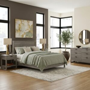 غرف نوم كاملة كوين سايز (Queen Bedroom Set) – حلول متكاملة للمشاريع السكنية