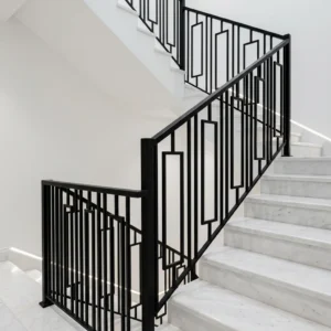 درابزين حديد مودرن – تصميمات هندسية للمشاريع الحديثة
