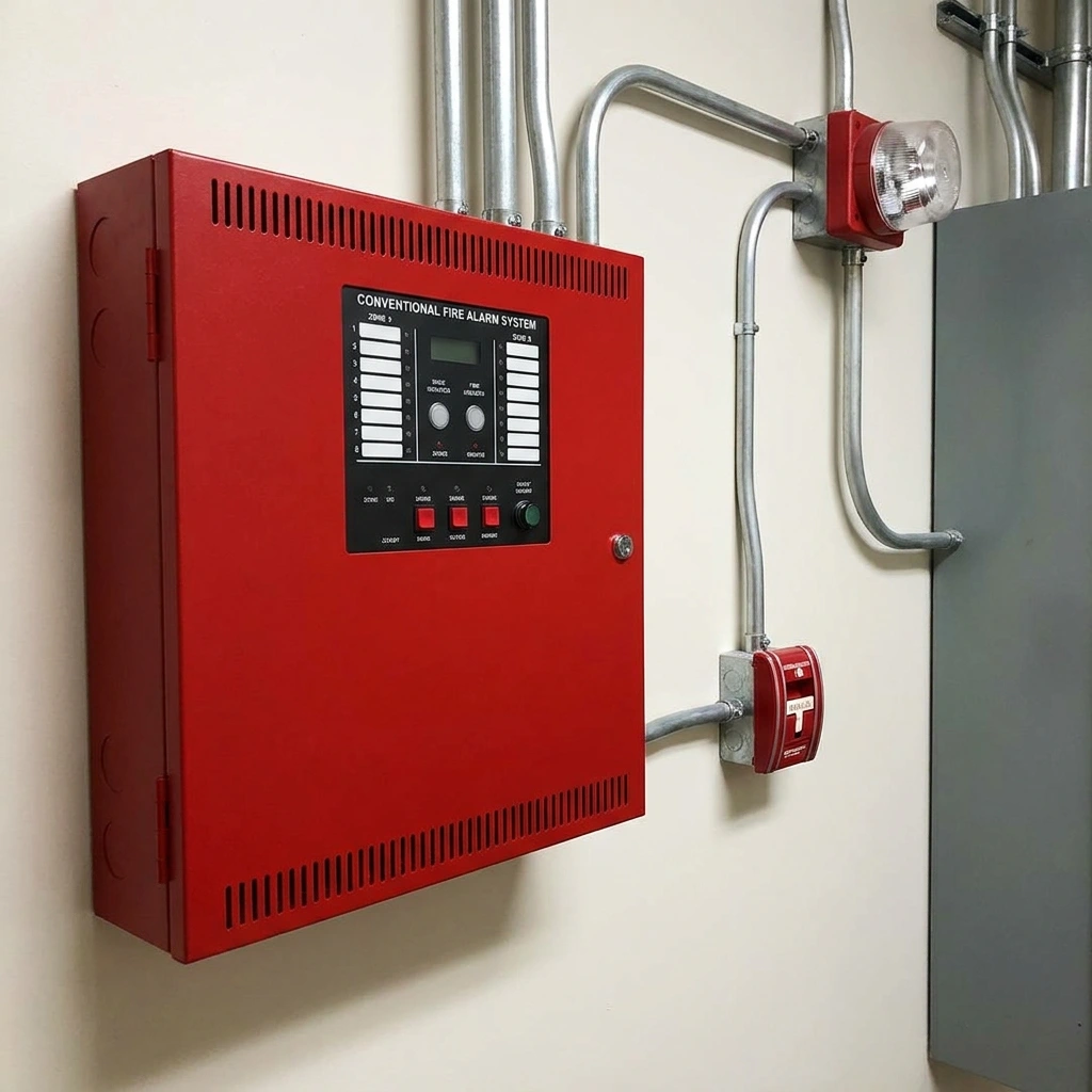 نظام إنذار حريق تقليدي (Conventional Fire Alarm System) – حلول أساسية للمشاريع 1 نظام إنذار حريق تقليدي (Conventional Fire Alarm System) – حلول أساسية للمشاريع